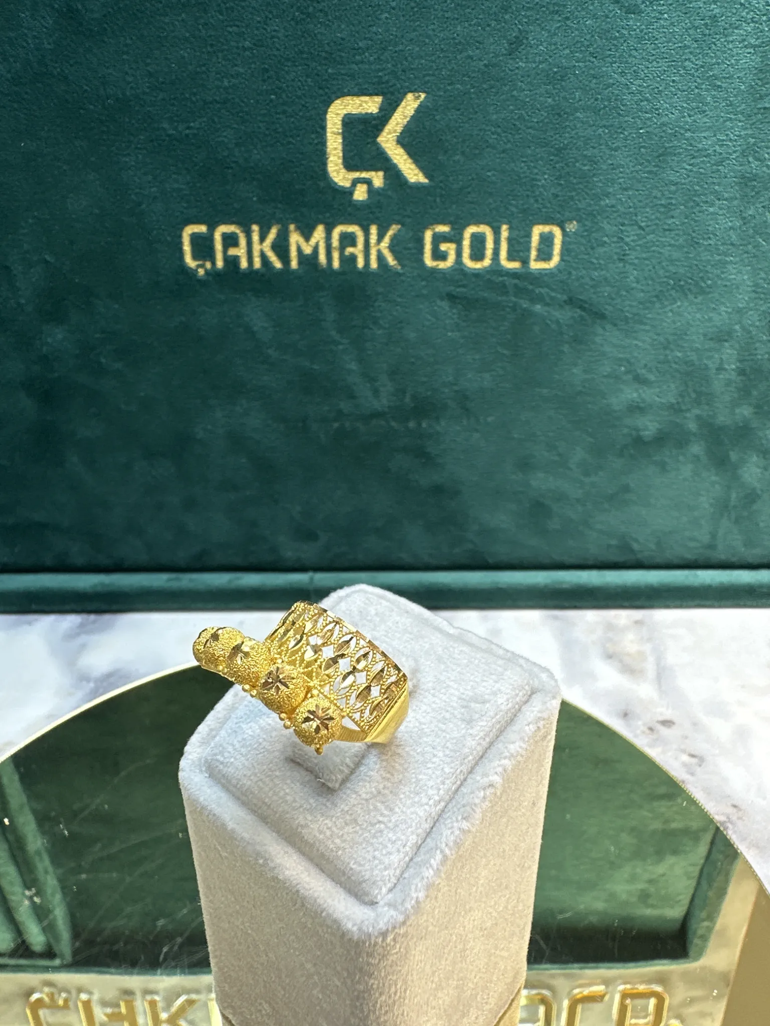 5 TAŞ DORİKALI ALYANS YÜZÜK 