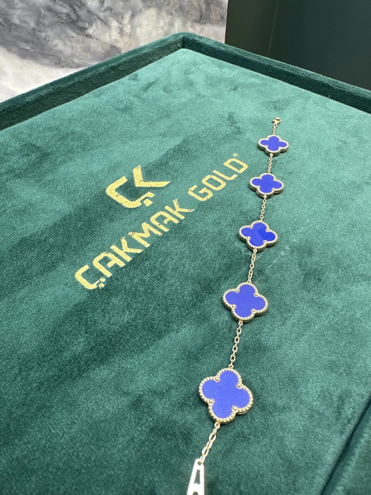 MAVİ VAN CLEEF BİLEKLİK