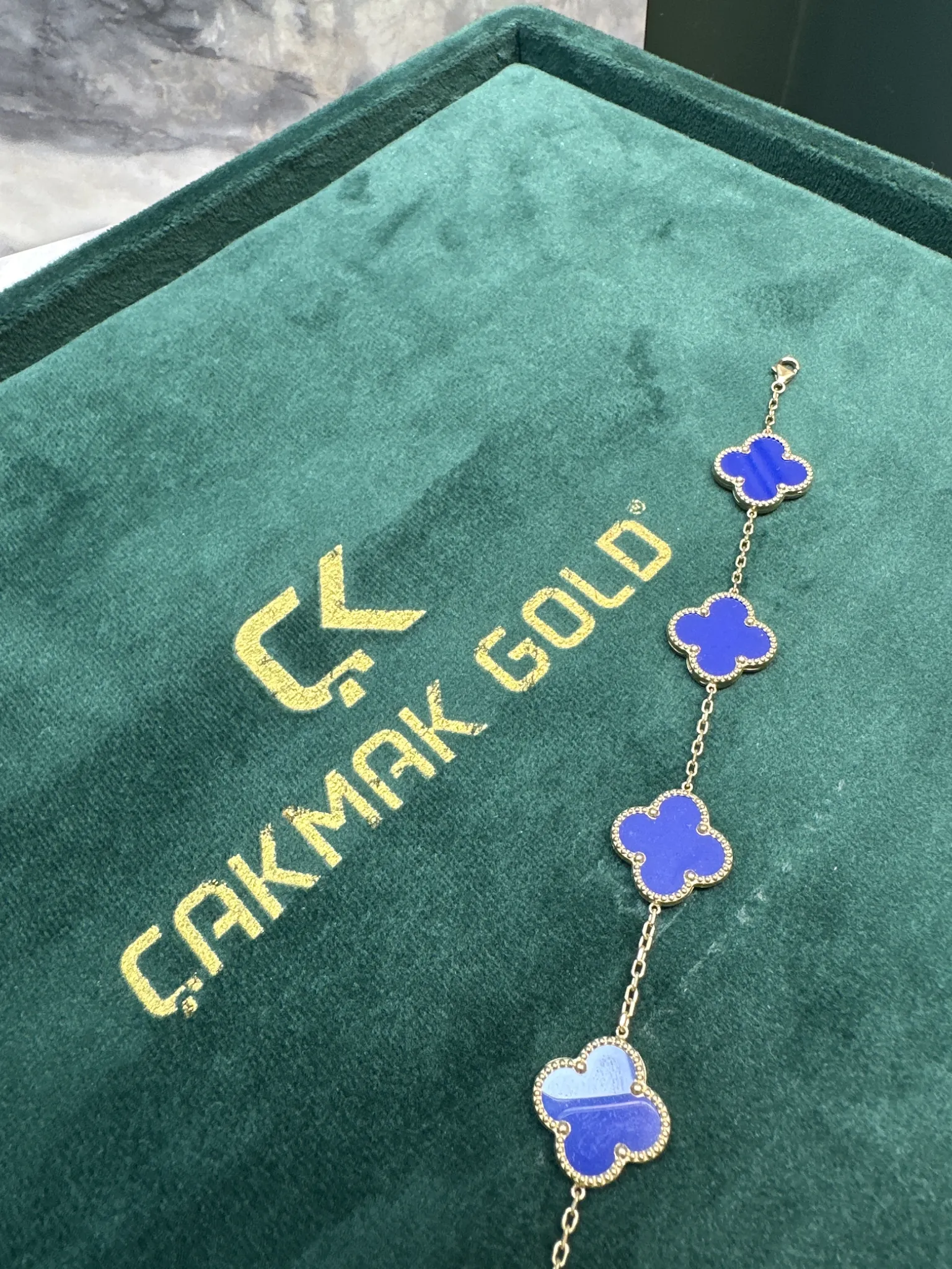MAVİ VAN CLEEF BİLEKLİK