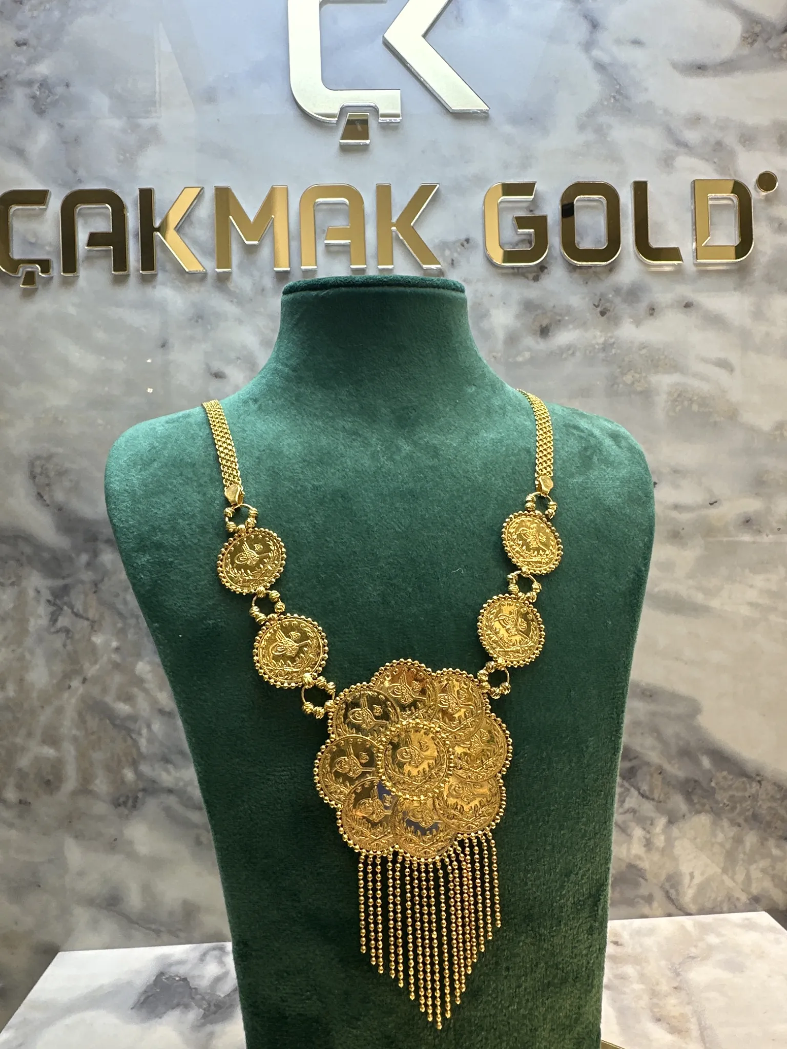 DORİKA TUĞRALI TASARIM KOLYE 