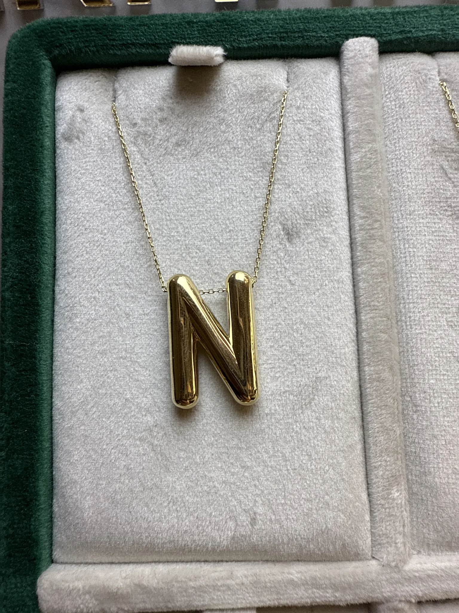 N HARFLİ KOLYE 
