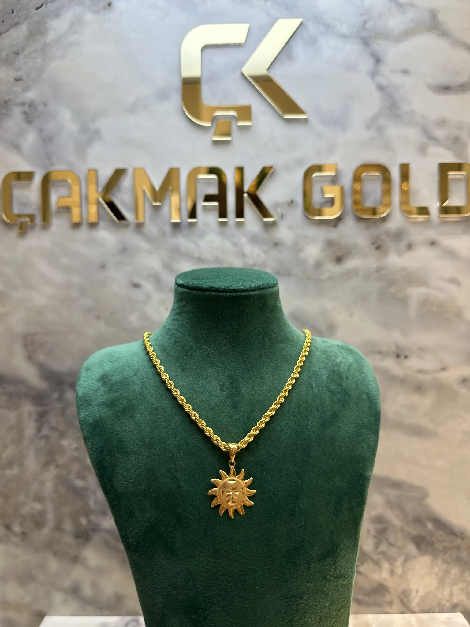 GÜNEŞ MODEL KOLYE UCU 