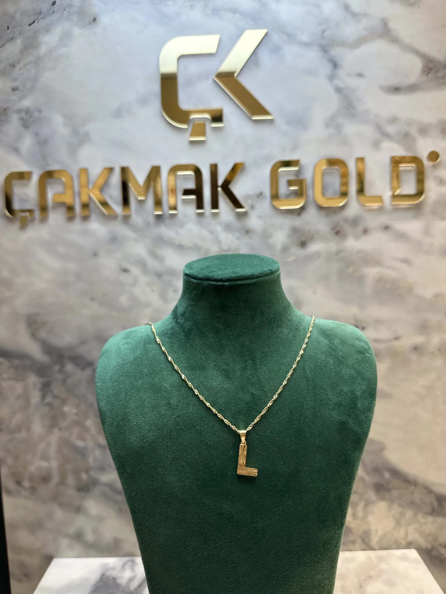 L HARFLİ KOLYE UCU