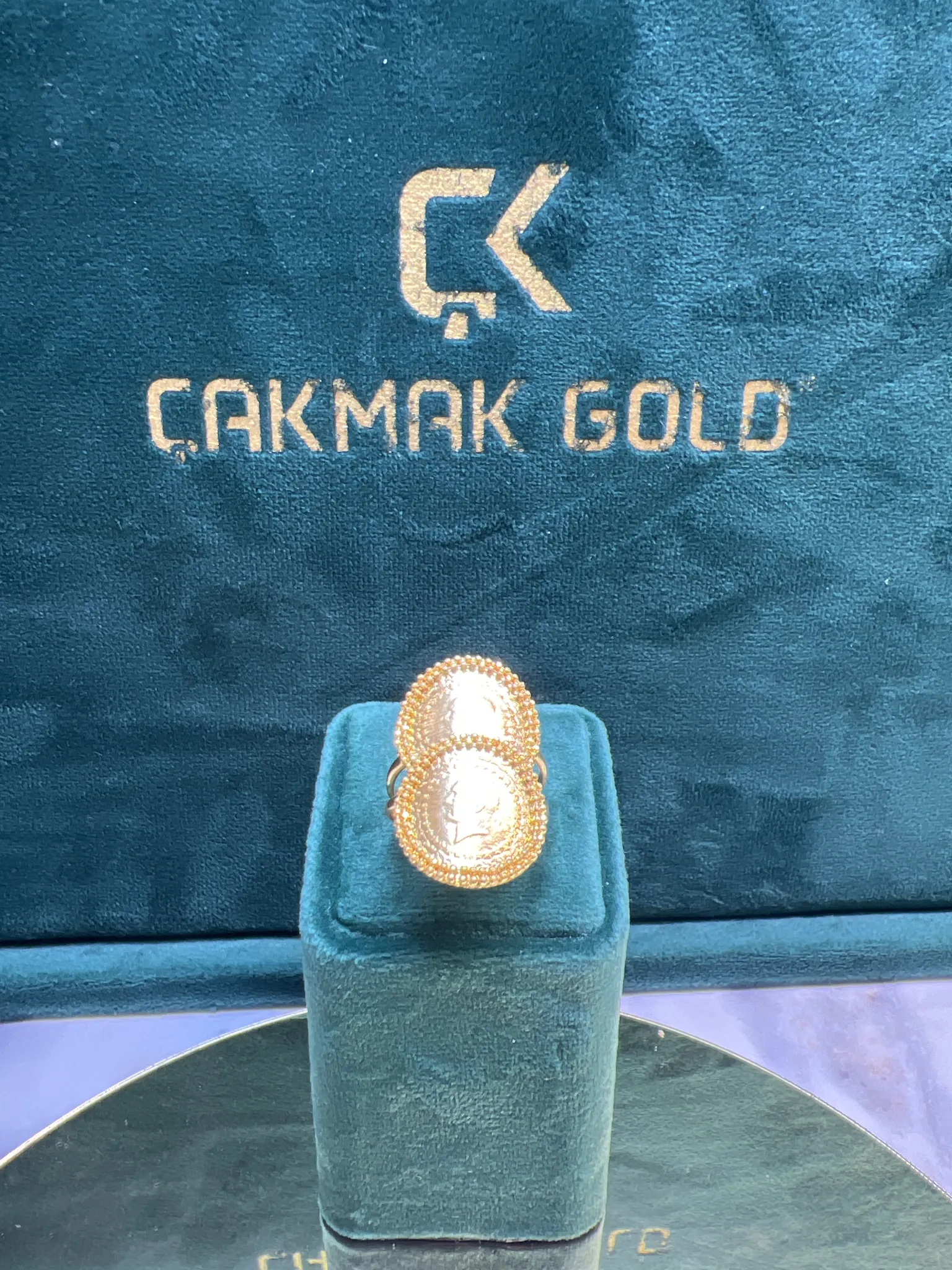 ÇİFT DORİKALI ÇEYREKLİ YÜZÜK